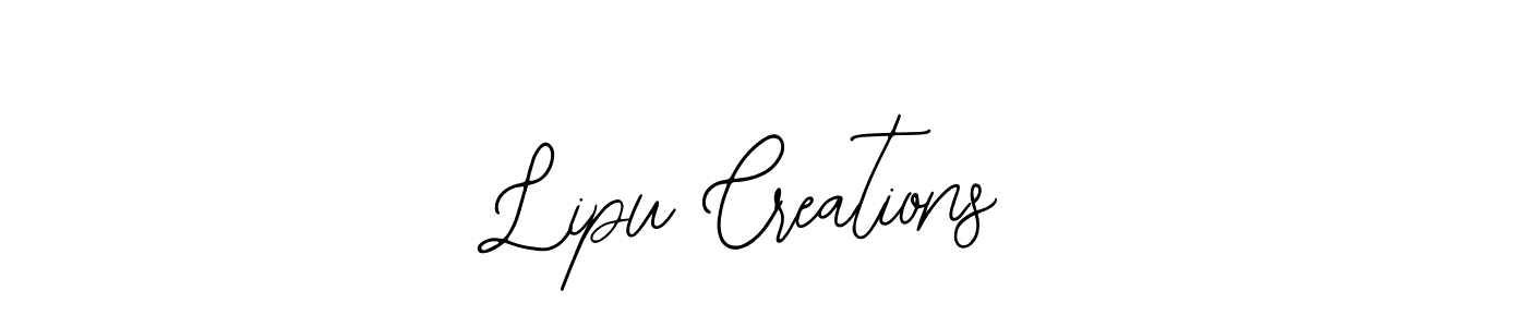How to Draw Lipu Creations signature style? Bearetta-2O07w is a latest design signature styles for name Lipu Creations. Lipu Creations signature style 12 images and pictures png