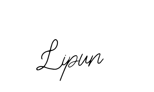You should practise on your own different ways (Bearetta-2O07w) to write your name (Lipun) in signature. don't let someone else do it for you. Lipun signature style 12 images and pictures png