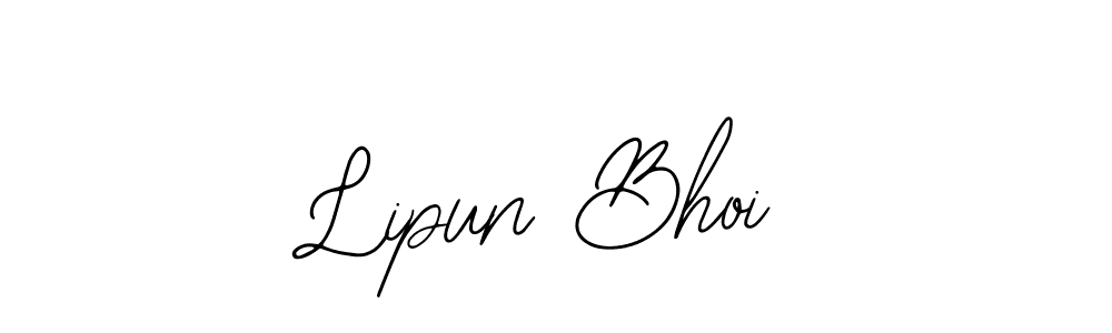 Lipun Bhoi stylish signature style. Best Handwritten Sign (Bearetta-2O07w) for my name. Handwritten Signature Collection Ideas for my name Lipun Bhoi. Lipun Bhoi signature style 12 images and pictures png