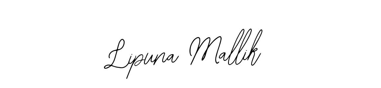 Bearetta-2O07w is a professional signature style that is perfect for those who want to add a touch of class to their signature. It is also a great choice for those who want to make their signature more unique. Get Lipuna Mallik name to fancy signature for free. Lipuna Mallik signature style 12 images and pictures png