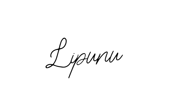 How to make Lipunu name signature. Use Bearetta-2O07w style for creating short signs online. This is the latest handwritten sign. Lipunu signature style 12 images and pictures png