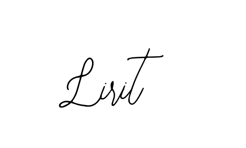 if you are searching for the best signature style for your name Lirit. so please give up your signature search. here we have designed multiple signature styles  using Bearetta-2O07w. Lirit signature style 12 images and pictures png