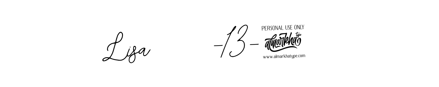 if you are searching for the best signature style for your name Lisa    5-13-25. so please give up your signature search. here we have designed multiple signature styles  using Bearetta-2O07w. Lisa    5-13-25 signature style 12 images and pictures png