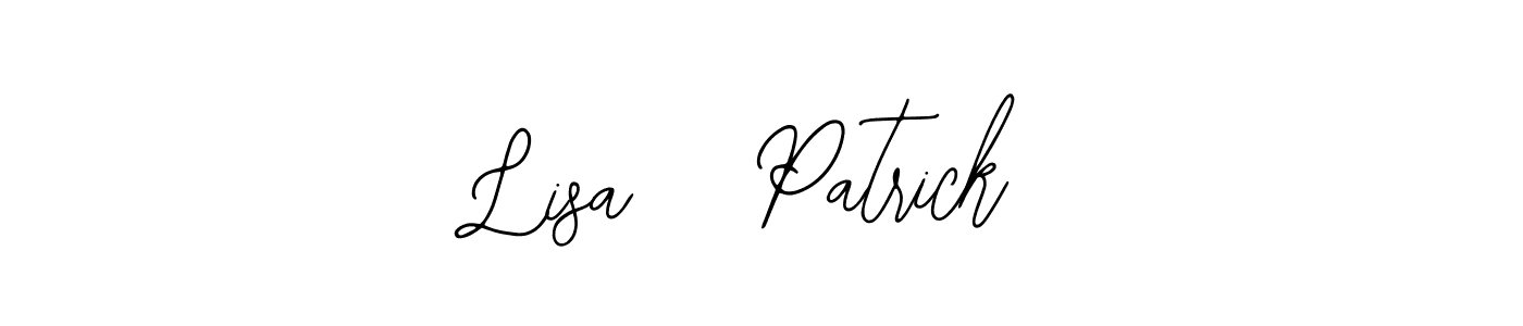 Lisa   Patrick stylish signature style. Best Handwritten Sign (Bearetta-2O07w) for my name. Handwritten Signature Collection Ideas for my name Lisa   Patrick. Lisa   Patrick signature style 12 images and pictures png