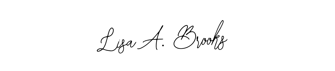 Lisa A. Brooks stylish signature style. Best Handwritten Sign (Bearetta-2O07w) for my name. Handwritten Signature Collection Ideas for my name Lisa A. Brooks. Lisa A. Brooks signature style 12 images and pictures png