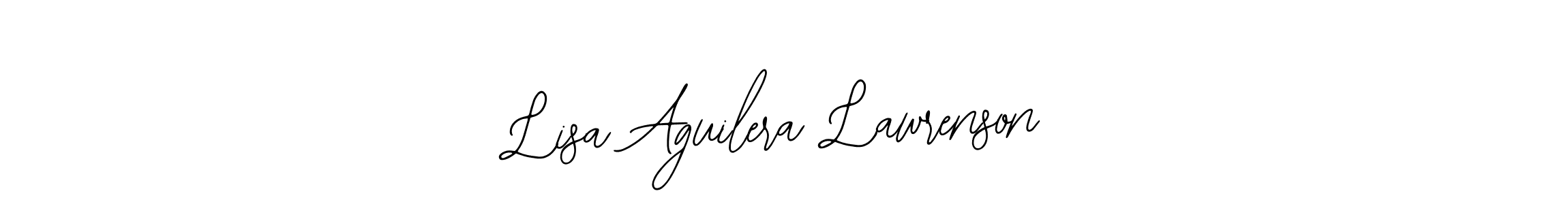 Lisa Aguilera Lawrenson stylish signature style. Best Handwritten Sign (Bearetta-2O07w) for my name. Handwritten Signature Collection Ideas for my name Lisa Aguilera Lawrenson. Lisa Aguilera Lawrenson signature style 12 images and pictures png