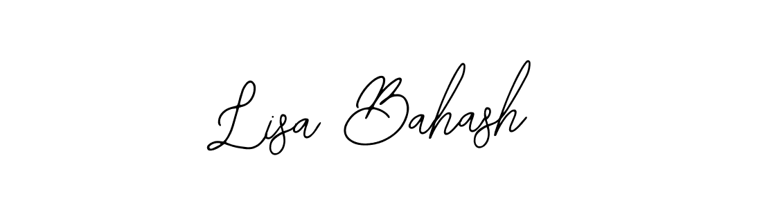 The best way (Bearetta-2O07w) to make a short signature is to pick only two or three words in your name. The name Lisa Bahash include a total of six letters. For converting this name. Lisa Bahash signature style 12 images and pictures png