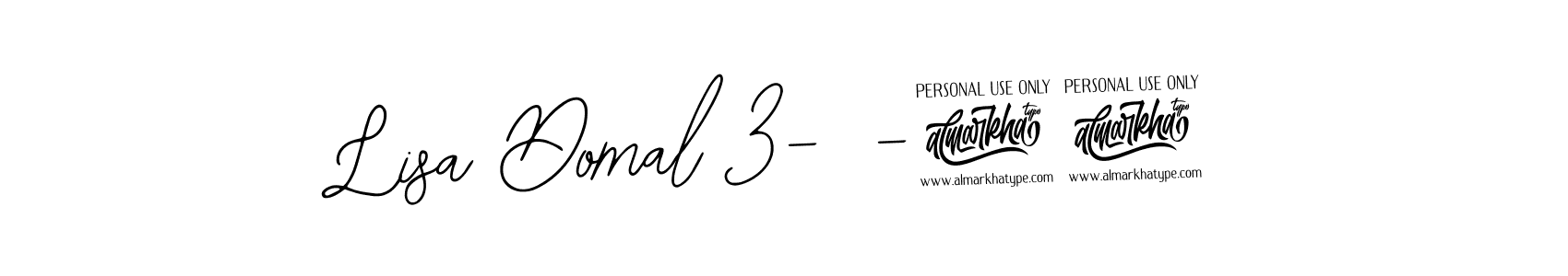 How to make Lisa Domal 3-5-24 signature? Bearetta-2O07w is a professional autograph style. Create handwritten signature for Lisa Domal 3-5-24 name. Lisa Domal 3-5-24 signature style 12 images and pictures png