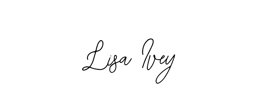 Bearetta-2O07w is a professional signature style that is perfect for those who want to add a touch of class to their signature. It is also a great choice for those who want to make their signature more unique. Get Lisa Ivey name to fancy signature for free. Lisa Ivey signature style 12 images and pictures png