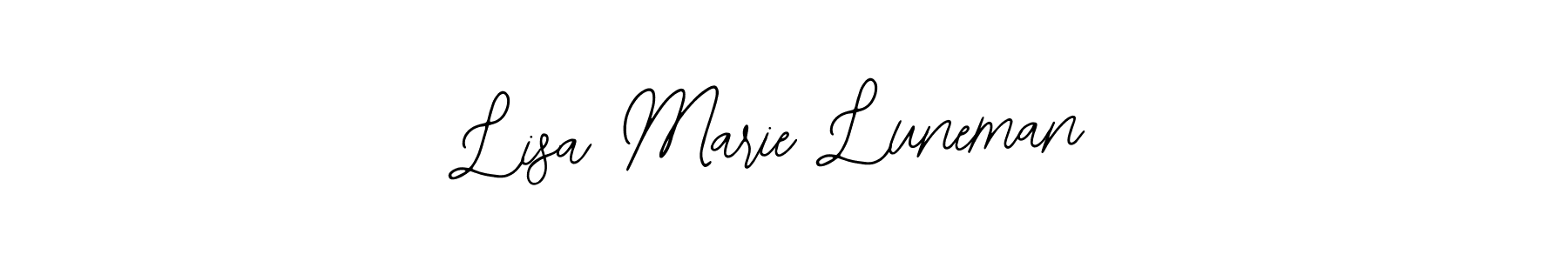 The best way (Bearetta-2O07w) to make a short signature is to pick only two or three words in your name. The name Lisa Marie Luneman include a total of six letters. For converting this name. Lisa Marie Luneman signature style 12 images and pictures png