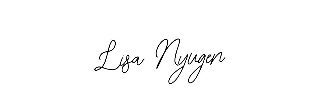 if you are searching for the best signature style for your name Lisa Nyugen. so please give up your signature search. here we have designed multiple signature styles  using Bearetta-2O07w. Lisa Nyugen signature style 12 images and pictures png