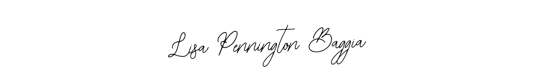 You should practise on your own different ways (Bearetta-2O07w) to write your name (Lisa Pennington Baggia) in signature. don't let someone else do it for you. Lisa Pennington Baggia signature style 12 images and pictures png