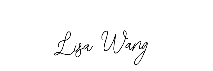 Lisa Wang stylish signature style. Best Handwritten Sign (Bearetta-2O07w) for my name. Handwritten Signature Collection Ideas for my name Lisa Wang. Lisa Wang signature style 12 images and pictures png