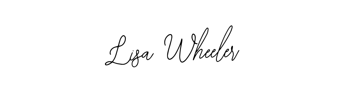 Use a signature maker to create a handwritten signature online. With this signature software, you can design (Bearetta-2O07w) your own signature for name Lisa Wheeler. Lisa Wheeler signature style 12 images and pictures png