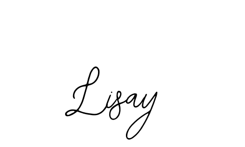 How to make Lisay name signature. Use Bearetta-2O07w style for creating short signs online. This is the latest handwritten sign. Lisay signature style 12 images and pictures png