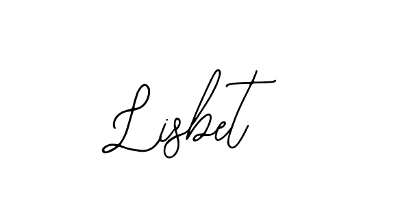 You should practise on your own different ways (Bearetta-2O07w) to write your name (Lisbet) in signature. don't let someone else do it for you. Lisbet signature style 12 images and pictures png