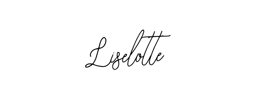 You should practise on your own different ways (Bearetta-2O07w) to write your name (Liselotte) in signature. don't let someone else do it for you. Liselotte signature style 12 images and pictures png