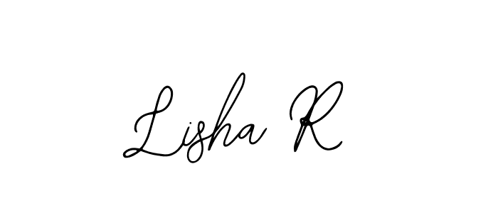 How to make Lisha R signature? Bearetta-2O07w is a professional autograph style. Create handwritten signature for Lisha R name. Lisha R signature style 12 images and pictures png