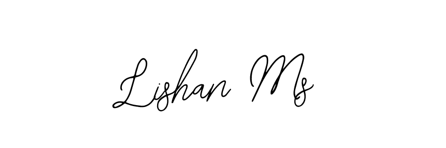 Design your own signature with our free online signature maker. With this signature software, you can create a handwritten (Bearetta-2O07w) signature for name Lishan Ms. Lishan Ms signature style 12 images and pictures png