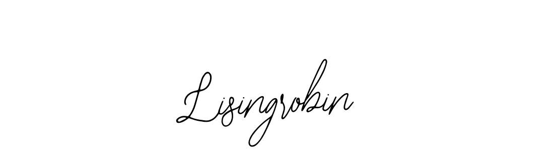 Use a signature maker to create a handwritten signature online. With this signature software, you can design (Bearetta-2O07w) your own signature for name Lisingrobin. Lisingrobin signature style 12 images and pictures png