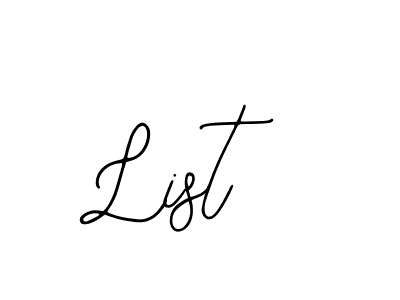 Also we have List name is the best signature style. Create professional handwritten signature collection using Bearetta-2O07w autograph style. List signature style 12 images and pictures png