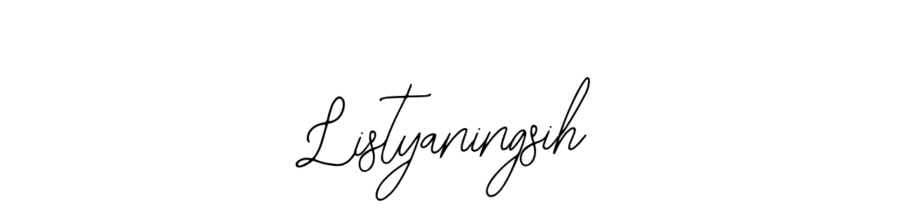 How to make Listyaningsih signature? Bearetta-2O07w is a professional autograph style. Create handwritten signature for Listyaningsih name. Listyaningsih signature style 12 images and pictures png