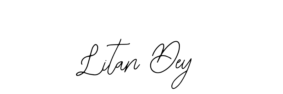 Also You can easily find your signature by using the search form. We will create Litan Dey name handwritten signature images for you free of cost using Bearetta-2O07w sign style. Litan Dey signature style 12 images and pictures png