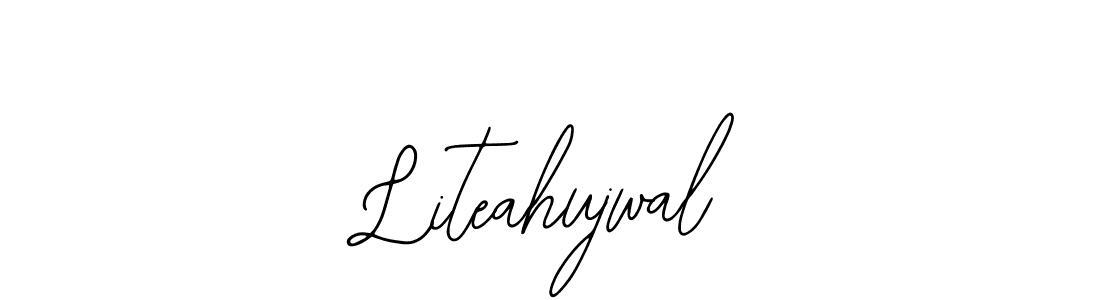 You should practise on your own different ways (Bearetta-2O07w) to write your name (Liteahujwal) in signature. don't let someone else do it for you. Liteahujwal signature style 12 images and pictures png