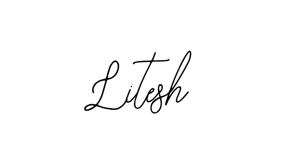 Use a signature maker to create a handwritten signature online. With this signature software, you can design (Bearetta-2O07w) your own signature for name Litesh. Litesh signature style 12 images and pictures png