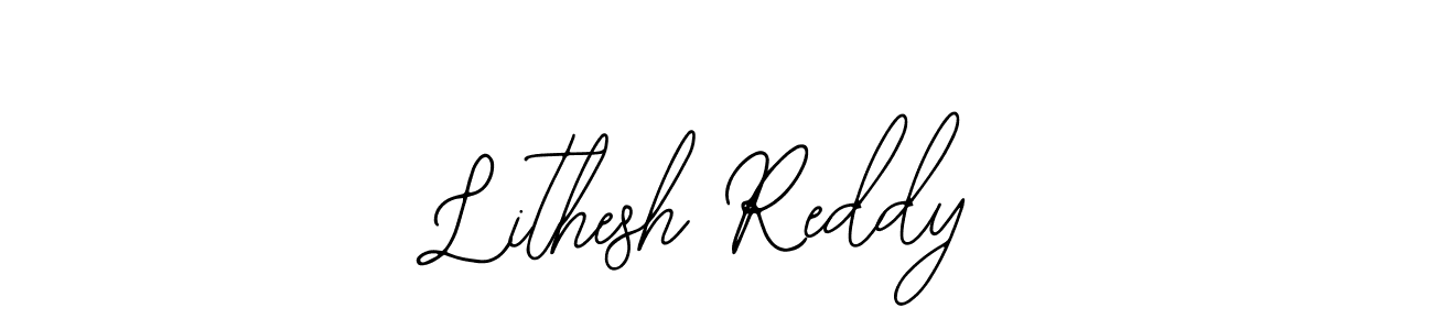Design your own signature with our free online signature maker. With this signature software, you can create a handwritten (Bearetta-2O07w) signature for name Lithesh Reddy. Lithesh Reddy signature style 12 images and pictures png