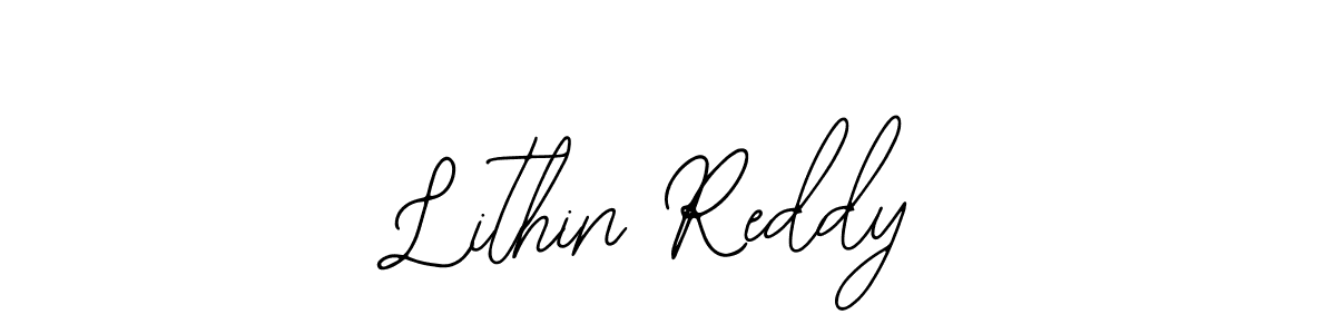 You should practise on your own different ways (Bearetta-2O07w) to write your name (Lithin Reddy) in signature. don't let someone else do it for you. Lithin Reddy signature style 12 images and pictures png