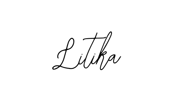 Litika stylish signature style. Best Handwritten Sign (Bearetta-2O07w) for my name. Handwritten Signature Collection Ideas for my name Litika. Litika signature style 12 images and pictures png