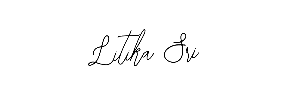 How to make Litika Sri signature? Bearetta-2O07w is a professional autograph style. Create handwritten signature for Litika Sri name. Litika Sri signature style 12 images and pictures png