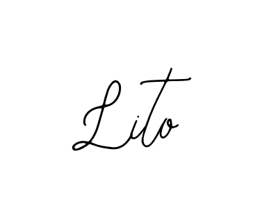 if you are searching for the best signature style for your name Lito. so please give up your signature search. here we have designed multiple signature styles  using Bearetta-2O07w. Lito signature style 12 images and pictures png