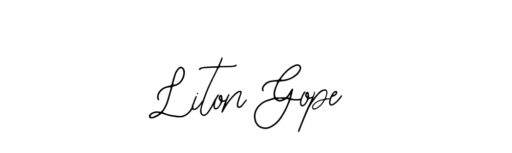 See photos of Liton Gope official signature by Spectra . Check more albums & portfolios. Read reviews & check more about Bearetta-2O07w font. Liton Gope signature style 12 images and pictures png