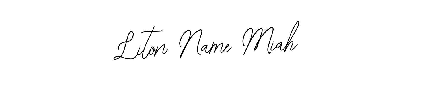 Best and Professional Signature Style for Liton Name Miah. Bearetta-2O07w Best Signature Style Collection. Liton Name Miah signature style 12 images and pictures png