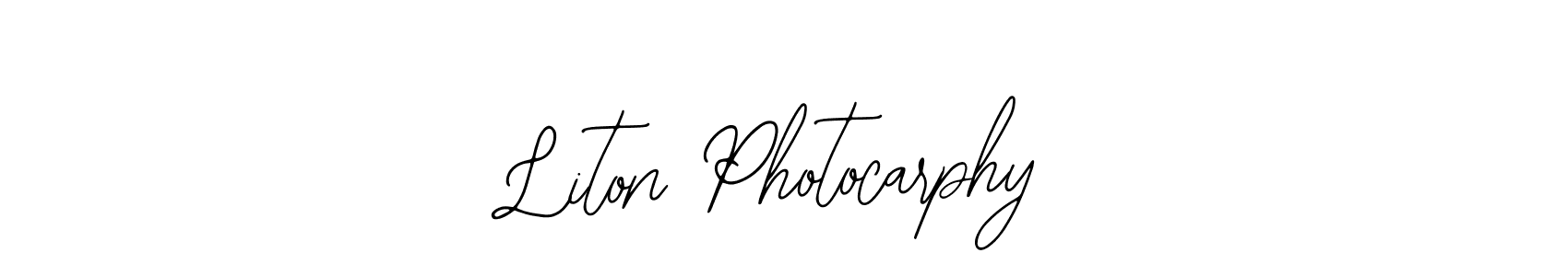 Liton Photocarphy stylish signature style. Best Handwritten Sign (Bearetta-2O07w) for my name. Handwritten Signature Collection Ideas for my name Liton Photocarphy. Liton Photocarphy signature style 12 images and pictures png