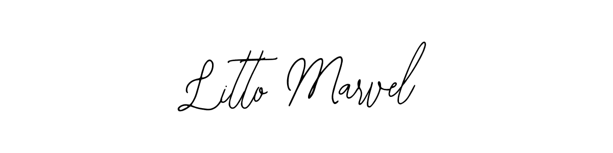 How to make Litto Marvel signature? Bearetta-2O07w is a professional autograph style. Create handwritten signature for Litto Marvel name. Litto Marvel signature style 12 images and pictures png