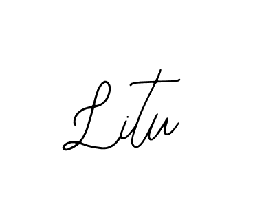 Use a signature maker to create a handwritten signature online. With this signature software, you can design (Bearetta-2O07w) your own signature for name Litu. Litu signature style 12 images and pictures png
