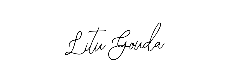 Similarly Bearetta-2O07w is the best handwritten signature design. Signature creator online .You can use it as an online autograph creator for name Litu Gouda. Litu Gouda signature style 12 images and pictures png
