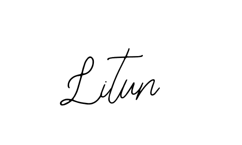 The best way (Bearetta-2O07w) to make a short signature is to pick only two or three words in your name. The name Litun include a total of six letters. For converting this name. Litun signature style 12 images and pictures png