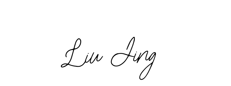 You should practise on your own different ways (Bearetta-2O07w) to write your name (Liu Jing) in signature. don't let someone else do it for you. Liu Jing signature style 12 images and pictures png