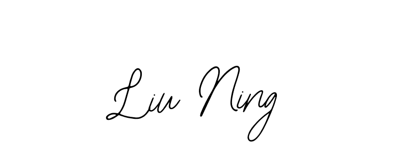 Use a signature maker to create a handwritten signature online. With this signature software, you can design (Bearetta-2O07w) your own signature for name Liu Ning. Liu Ning signature style 12 images and pictures png