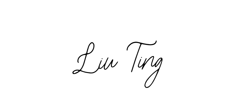 Design your own signature with our free online signature maker. With this signature software, you can create a handwritten (Bearetta-2O07w) signature for name Liu Ting. Liu Ting signature style 12 images and pictures png