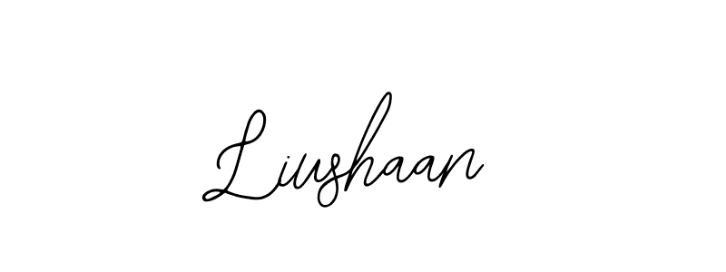 The best way (Bearetta-2O07w) to make a short signature is to pick only two or three words in your name. The name Liushaan include a total of six letters. For converting this name. Liushaan signature style 12 images and pictures png
