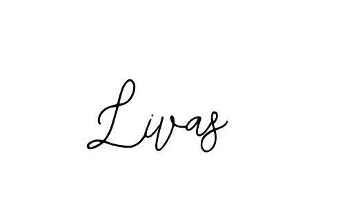 How to make Livas name signature. Use Bearetta-2O07w style for creating short signs online. This is the latest handwritten sign. Livas signature style 12 images and pictures png
