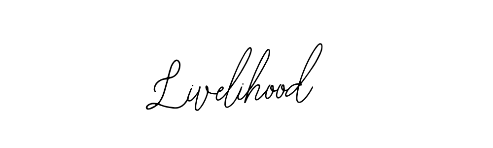 It looks lik you need a new signature style for name Livelihood. Design unique handwritten (Bearetta-2O07w) signature with our free signature maker in just a few clicks. Livelihood signature style 12 images and pictures png