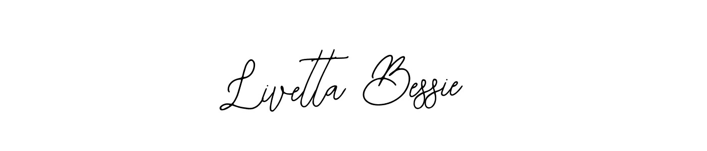 Use a signature maker to create a handwritten signature online. With this signature software, you can design (Bearetta-2O07w) your own signature for name Livetta Bessie. Livetta Bessie signature style 12 images and pictures png