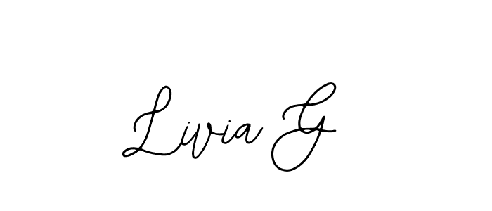 Create a beautiful signature design for name Livia G. With this signature (Bearetta-2O07w) fonts, you can make a handwritten signature for free. Livia G signature style 12 images and pictures png