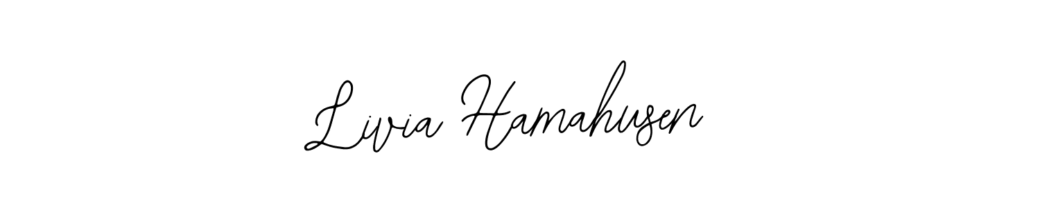 Create a beautiful signature design for name Livia Hamahusen. With this signature (Bearetta-2O07w) fonts, you can make a handwritten signature for free. Livia Hamahusen signature style 12 images and pictures png